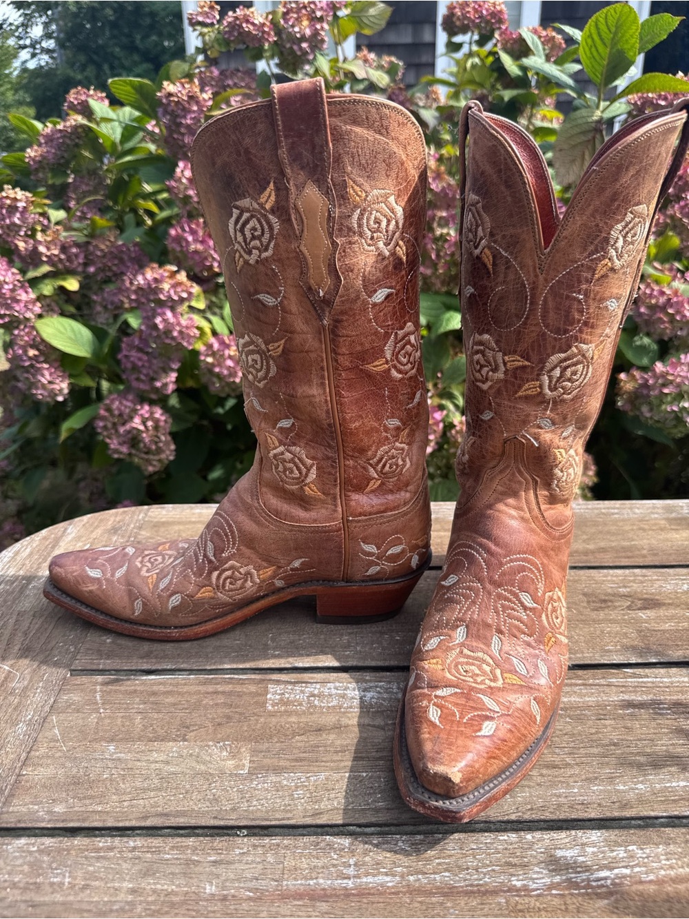 Women’s Lucchese Embroidered Cowboy Boots - 8